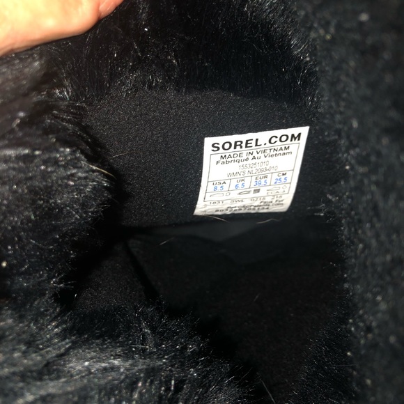 Sorel suede winter boot fur lined size 8.5 - Picture 5 of 5